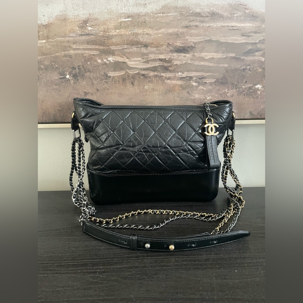 Chanel Gabrielle Hobo Quilted Aged Calfskin in Medium